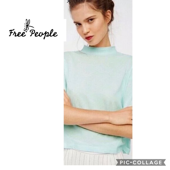 Free People Tops - Free People size Medium Need You mock shirt cotton